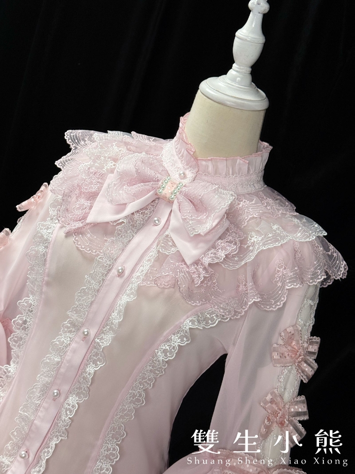 这个粉色的内搭！！！萌鼠啦，搭配粉色的小裙子都是超级好看的嘞 #lo#lolita#lo安利#银河下的约定