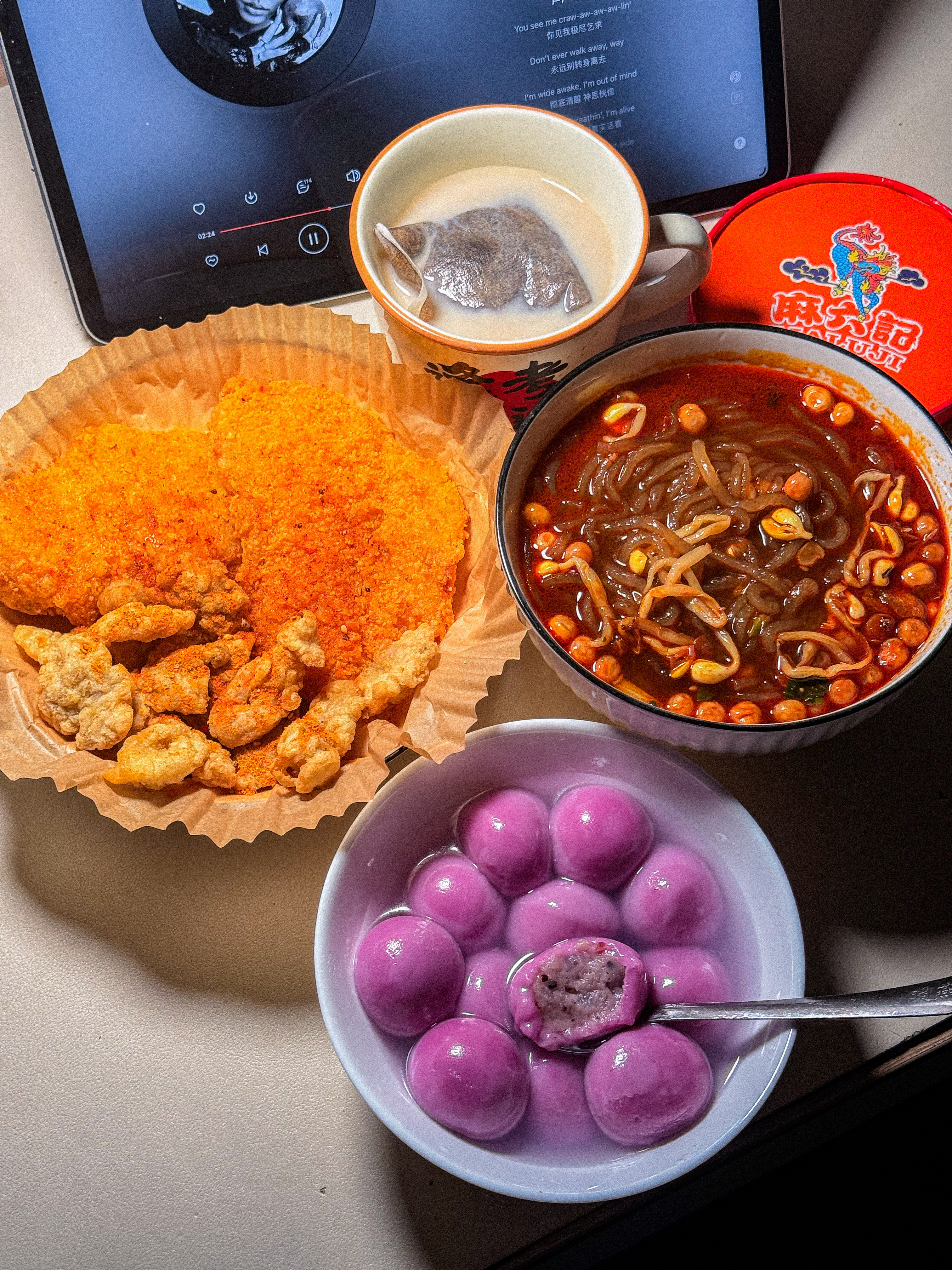 一个人在宿舍吃的美丽饭