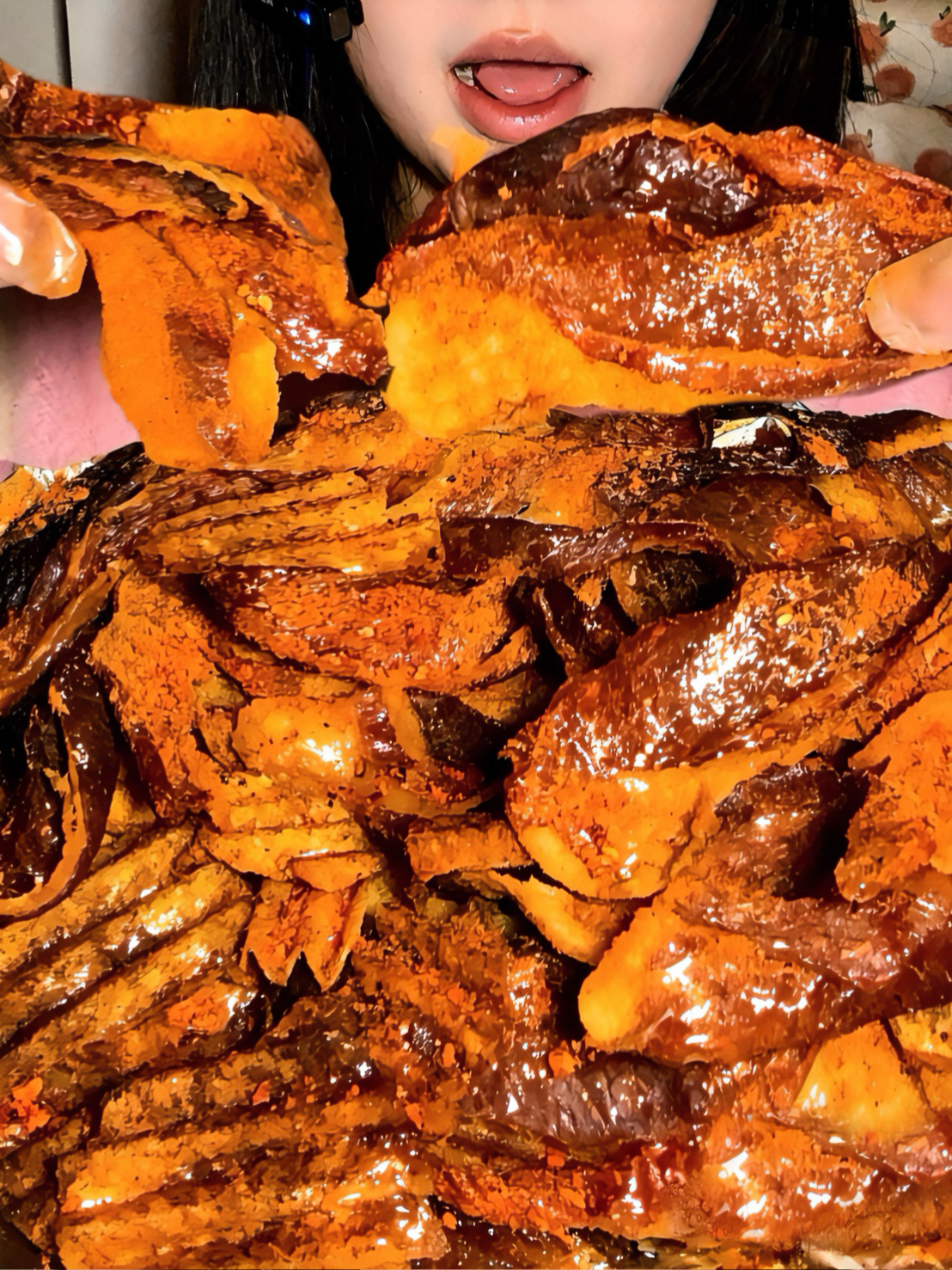 🌶️沉浸式啃tree tree牛胸口油🧈薯片脆脆🥓