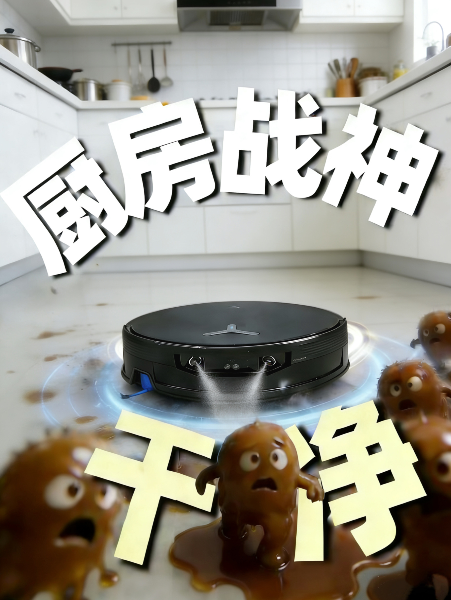 厨房战神在线上岗，油污污渍全清空！