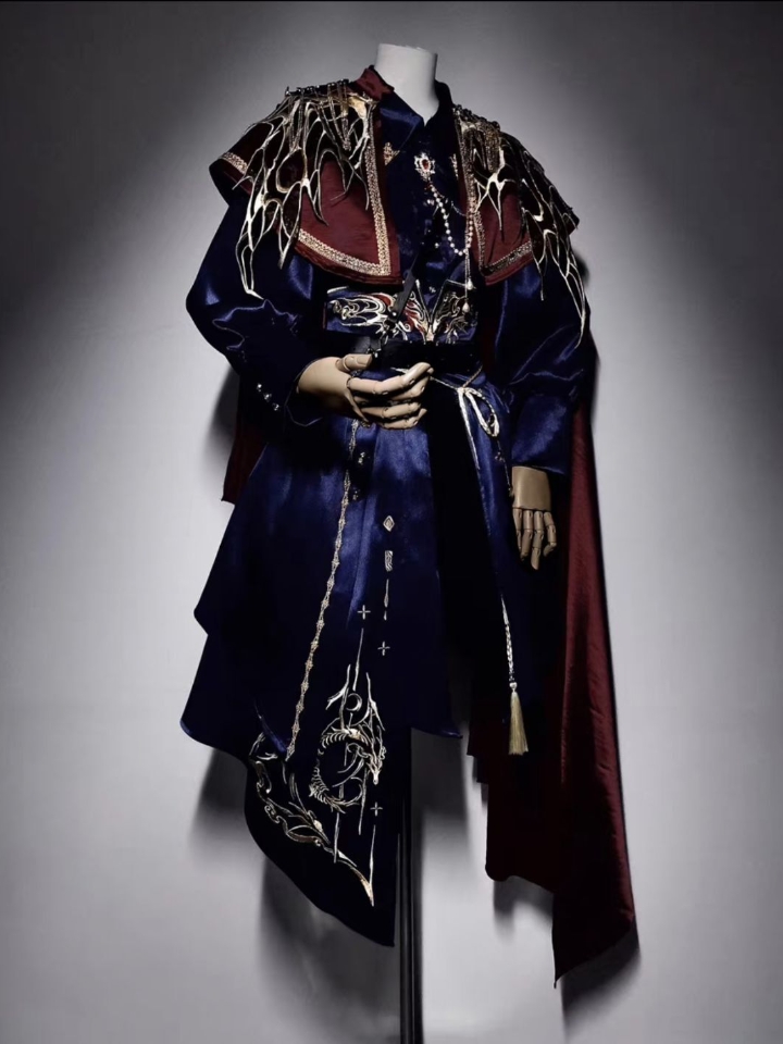 哇塞哇塞，今日份梦中情裙真嘟好好看的嘞，这个蓝黑配色真的好酷 #lo#lolita#军lo