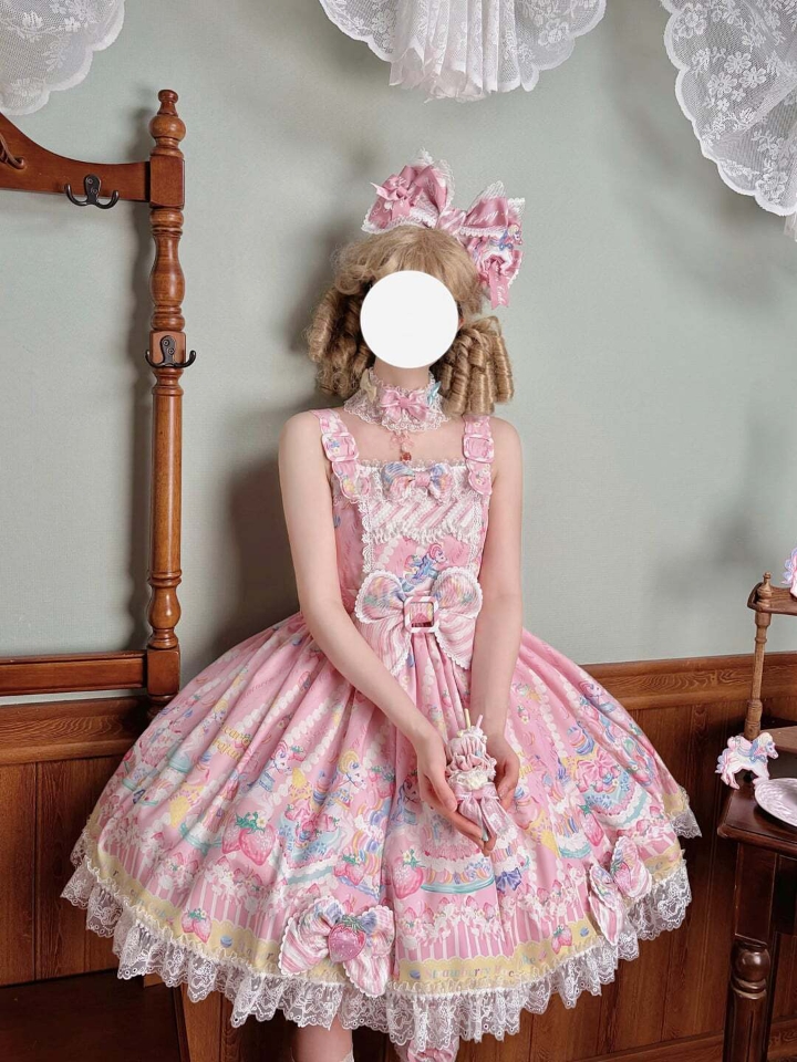 背带款真的很萌啊喂！粉色真的是直接击中老夫的少女心啊啊啊啊