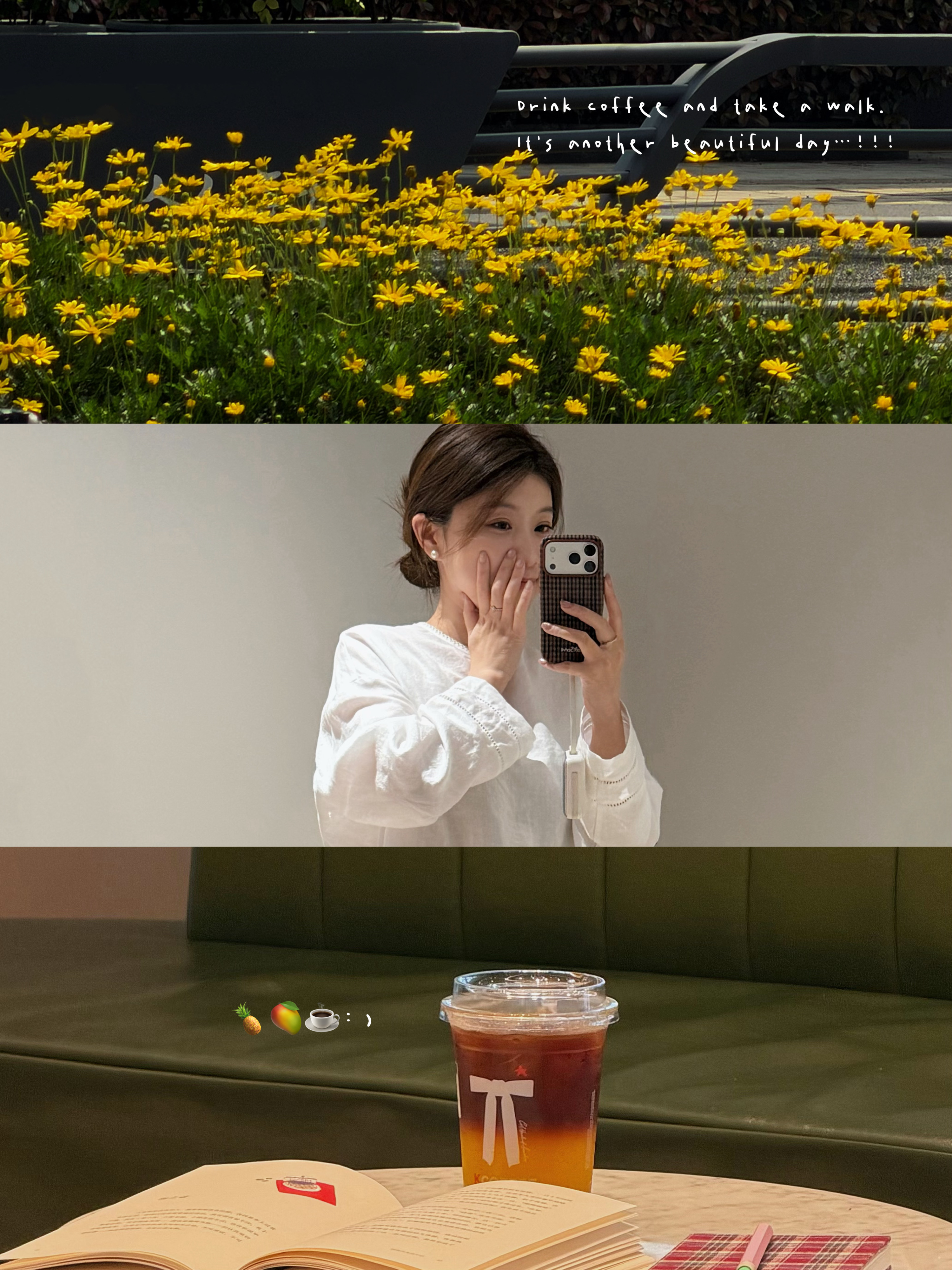 喝咖散步，又是美丽的一天…🍍