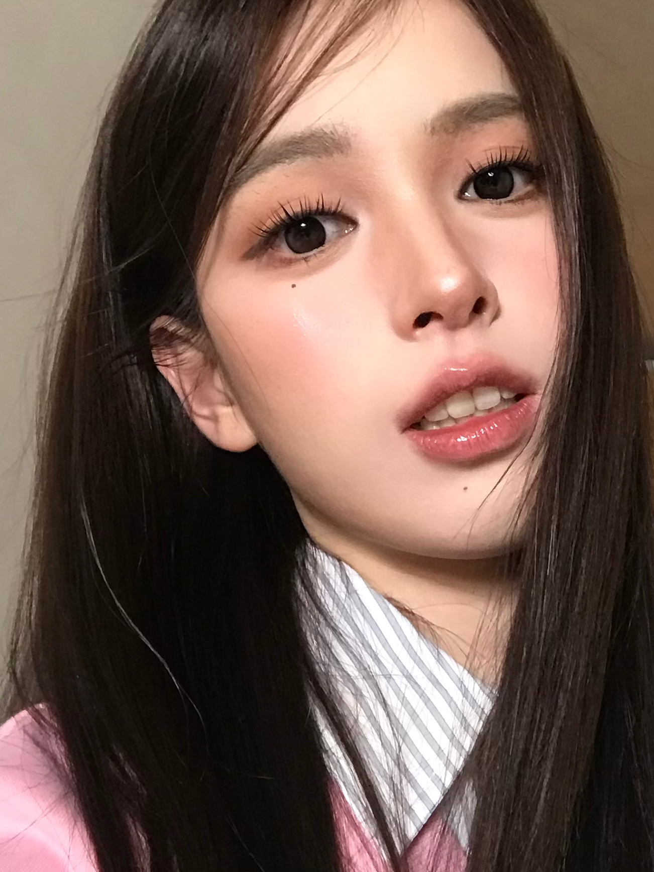 韩系微甜+蜜光感▪️浓颜美萌我坠拿手了！！
