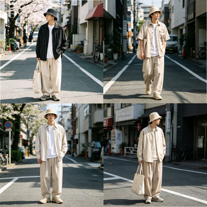 无性别春夏衬衫穿搭｜干净日系懒人直接抄