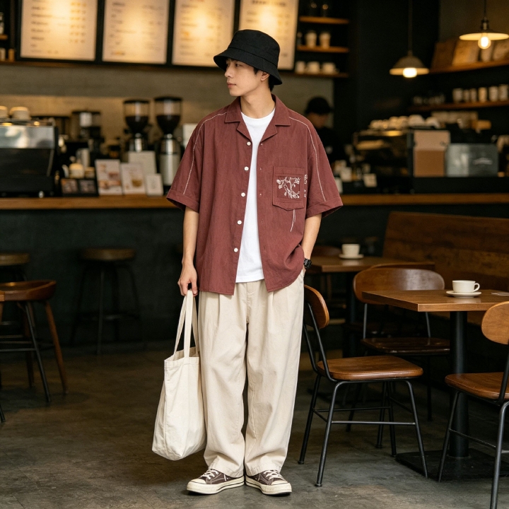 夏日清爽短袖衬衫｜男生刚需氛围感单品