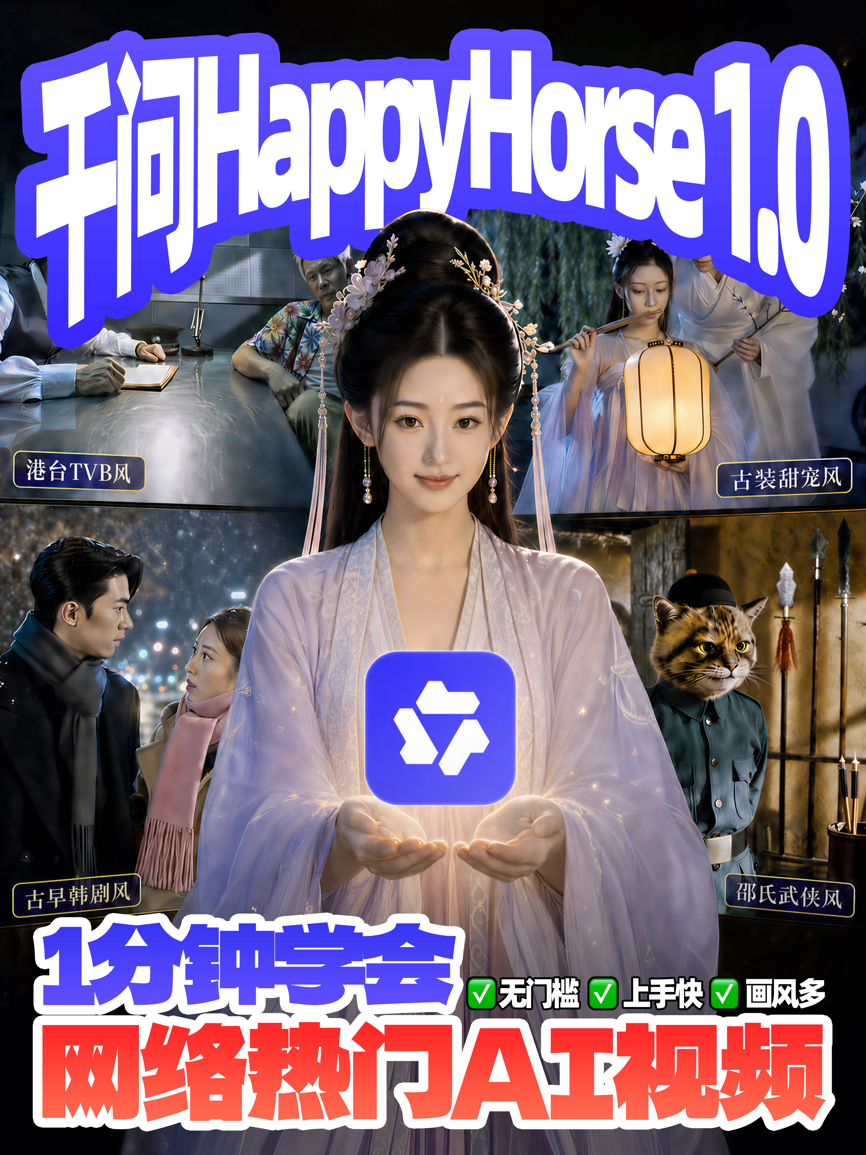 电影感视频直出💫千问HappyHorse 1.0实测太
