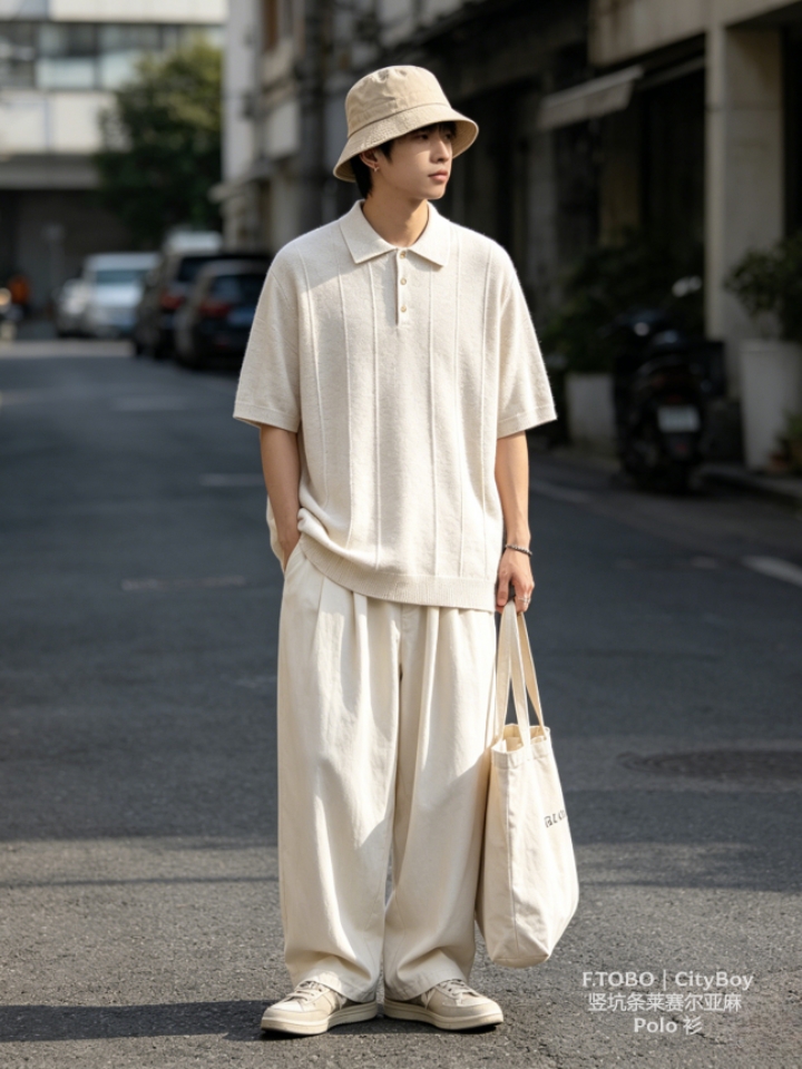 F.TOBO 坑条 Polo｜打工人通勤松弛穿搭优选