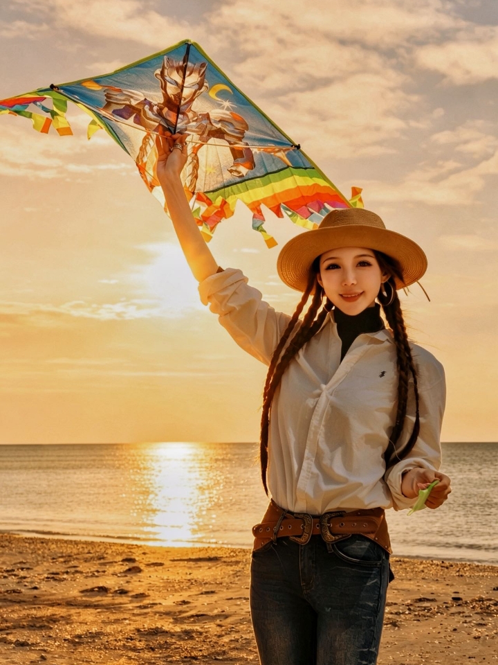 在巴库旅行，误闯进一场海边的风筝奇幻派对🪁｜ 原本只是想在里海边吹吹风，没想到撞见了一场从下午嗨到夜晚的风筝节！没有攻略、没有计划，却收获了整个旅途最难忘的狂欢。 · 刚到沙滩，就看到漫天风筝起飞——大人小孩一起奔跑，成百上千只风筝在蓝天里跳舞。旁边还有风筝制作与手绘工作坊，好多游客蹲在地上画自己的专属风筝。沙滩上同时进行着沙滩游戏与竞赛，欢笑声混着DJ的动感节拍，阳光、海风、音乐，整个人瞬间被治...