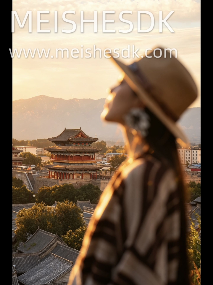 你见过夕阳把一座古城点亮的模样吗？不是灯，是光，是那种从天边漫过来的、温温柔柔的橘红色，一寸一寸爬过青瓦、爬过檐角、爬上城楼斑驳的匾额。我站在忻州古城的城墙上，风从山那边吹过来，带着醋香和茶味，忽然觉得——有些地方，天生就该在黄昏抵达。  如果你问我怎么走，我给你画一条线：南城门上城墙等日落，下来逛泰山庙、财神庙、关帝庙，三庙挨着，红墙青石板配夕阳，随手一拍就是古风封面。然后拐进遗山祠，安安静静读...