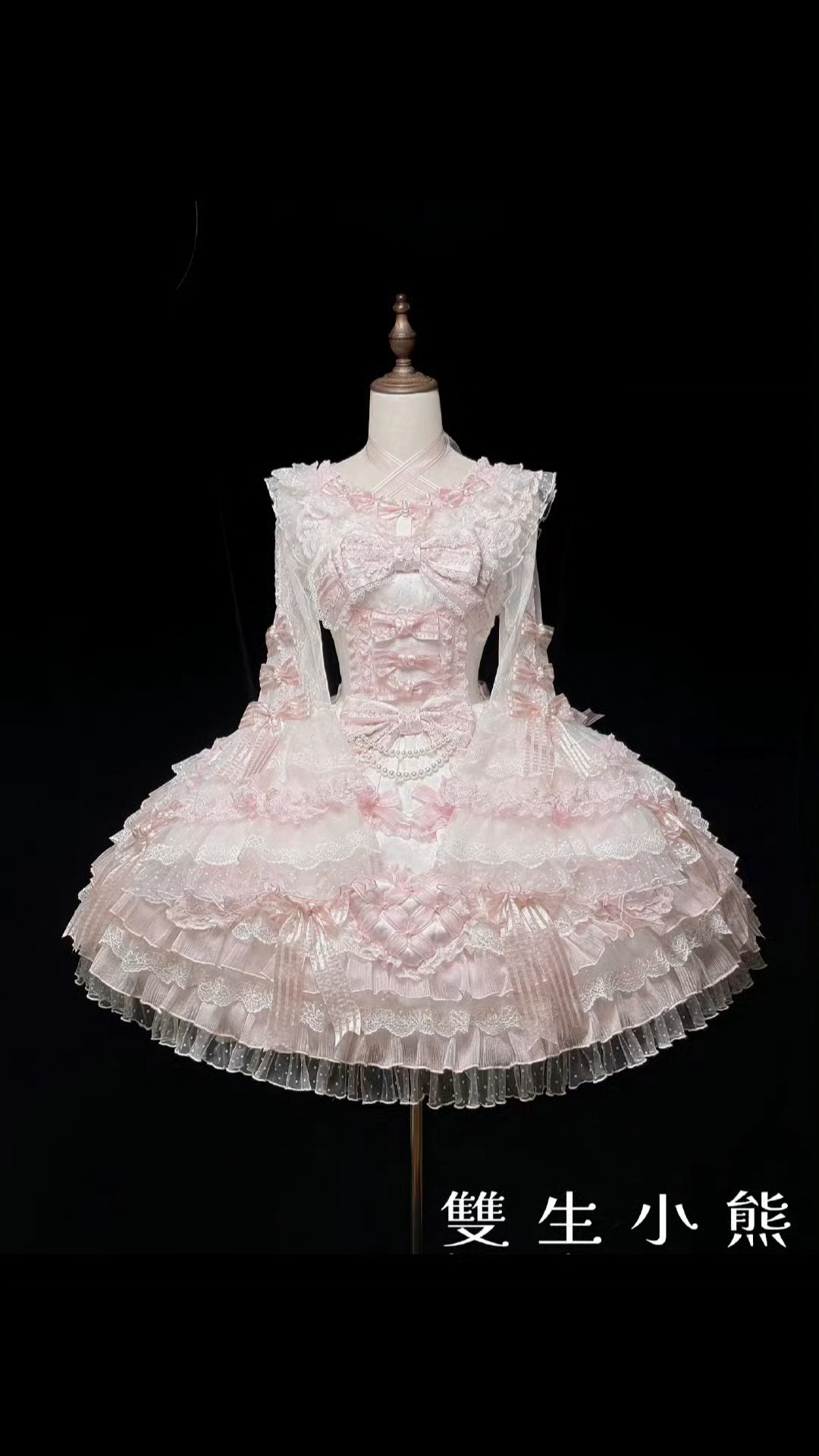 好乖的一条小裙子呀，粉色真的好萌啊，细节也是非常不错