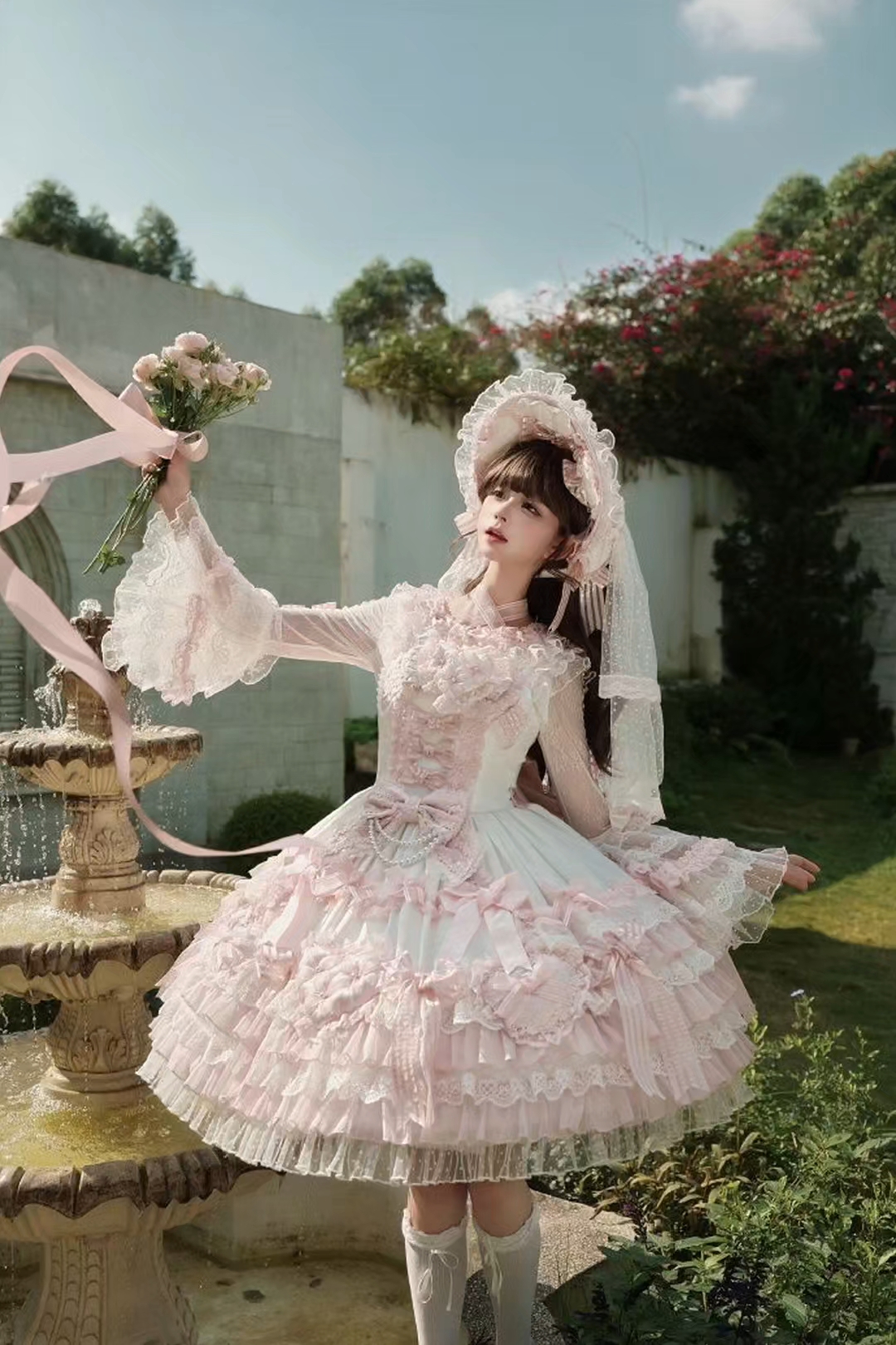 又被我挖到一条绝美小裙子，好甜很优雅啊这套#吃我一波Lolita安利 #Lolita日常 #Lolita装扮 #Lolita