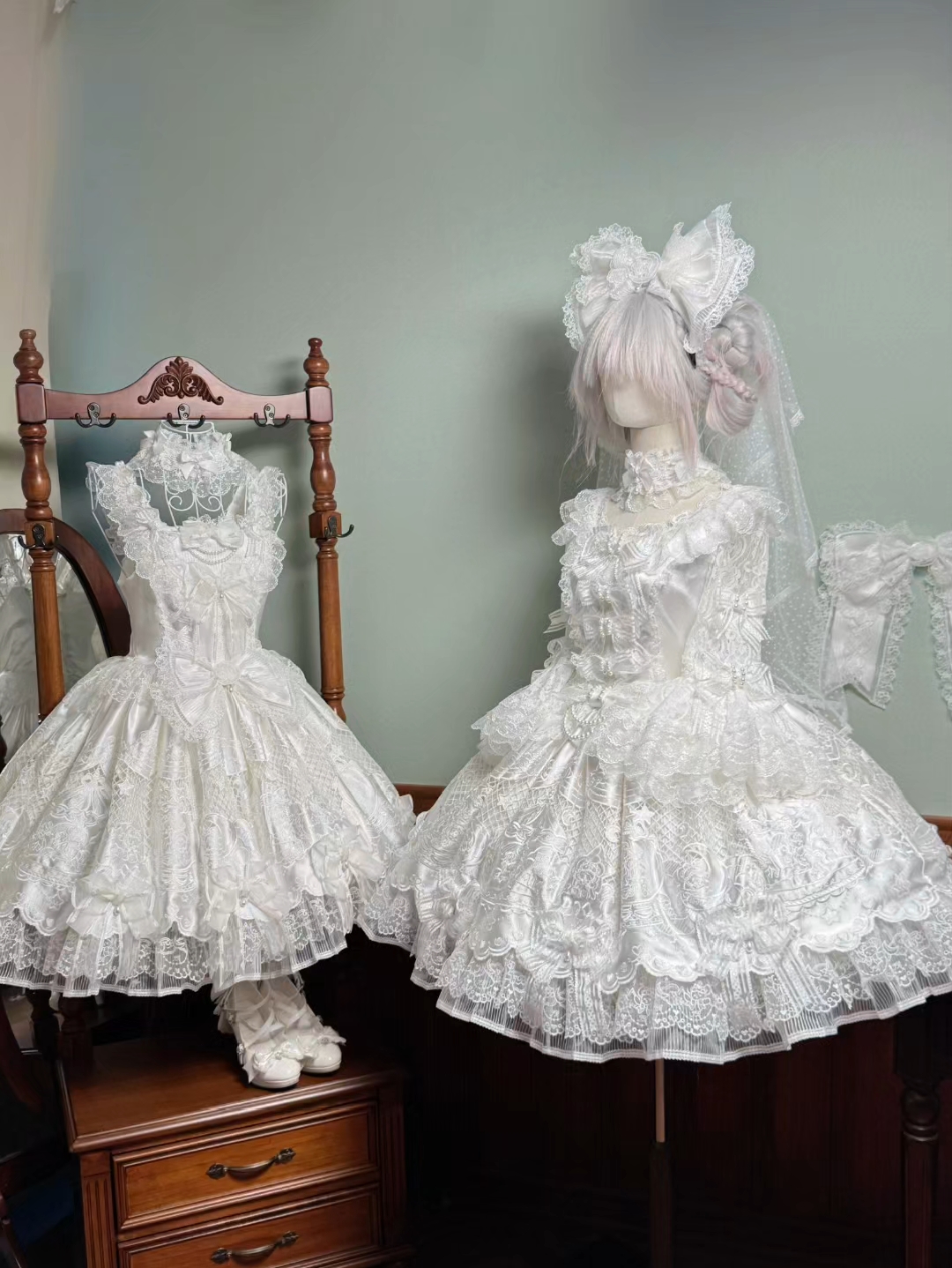 怎么可以如此美貌，尊嘟太期待这套小裙子啦～#Lolita装扮 #Lolita日常 #lolita安利