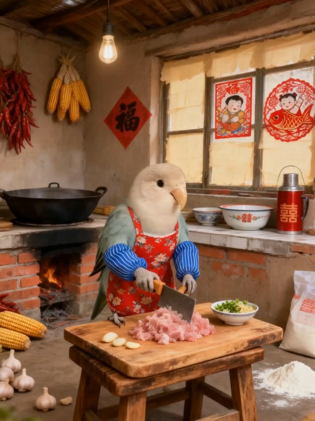 小鸡我呀 准备过年咯