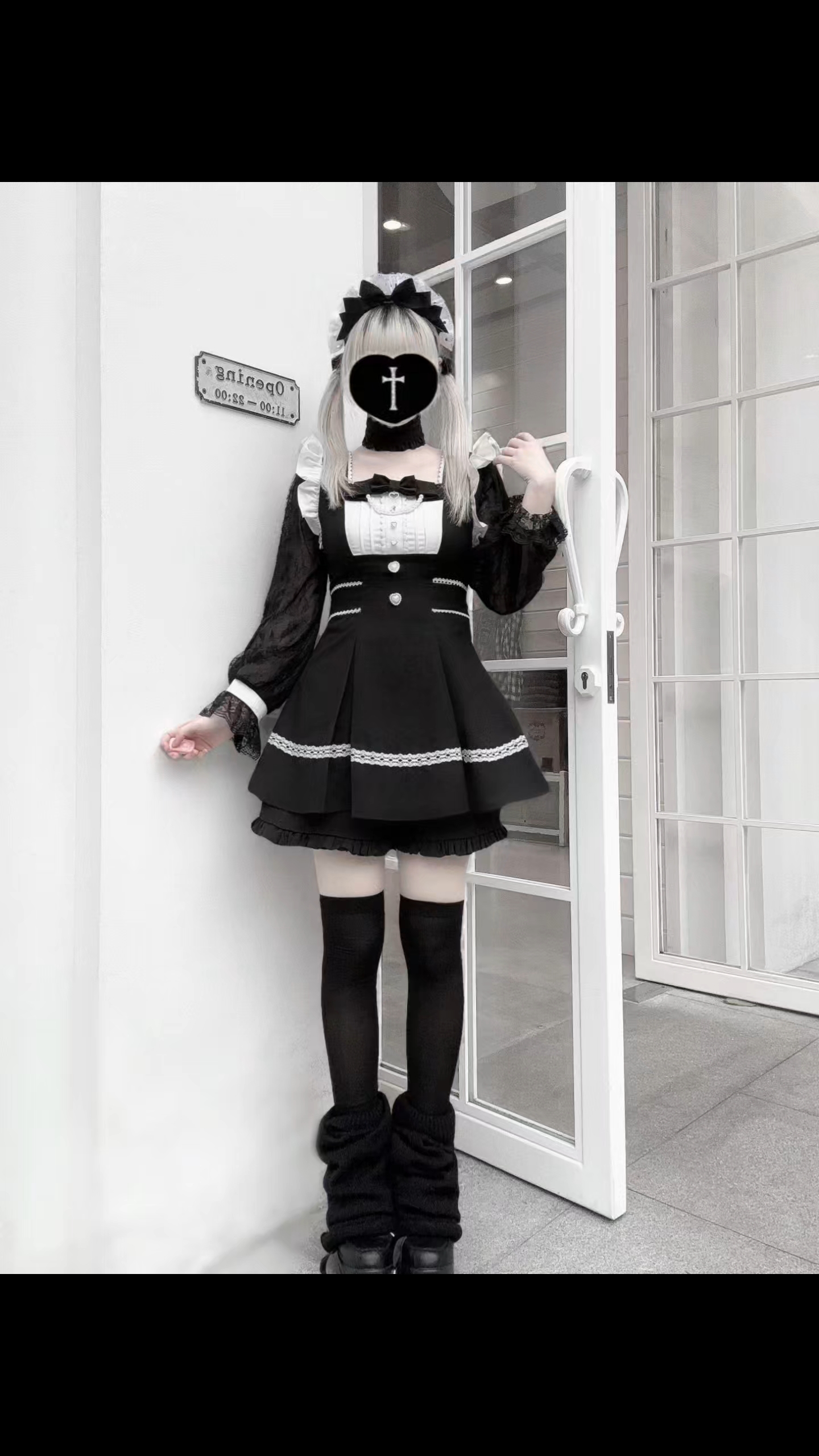 是今年最喜欢的蕾服没错啦，这个黑白配色尊嘟好显瘦啊#崩坏兔偶 #蕾服 #蕾服推荐 #蕾服穿搭