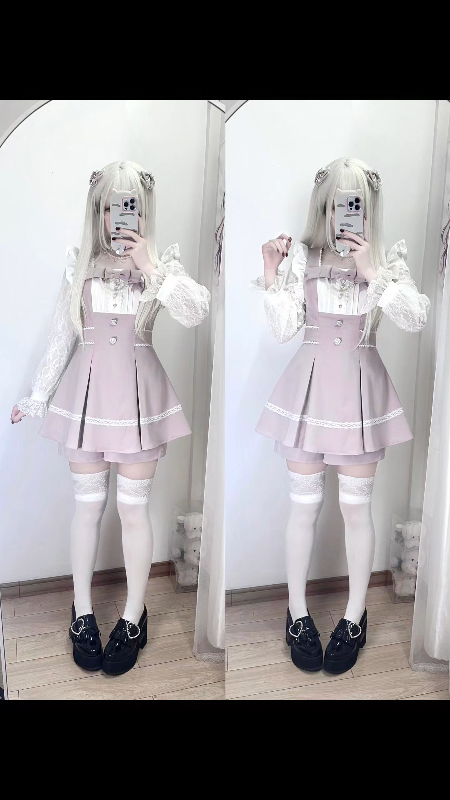 出门玩就穿这么一条小裙子尊嘟很迷人好吧！显瘦也是嘎嘎可以#崩坏兔偶 #蕾服推荐 #蕾服日常