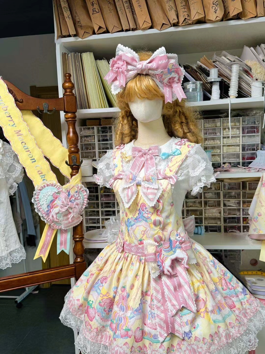 适合甜妹的小裙子这不就来啦～ 很甜很有doll感的一套，爱了爱了～#吃我一波Lolita安利 #Lolita日常 #Lolita装扮 #Lolita