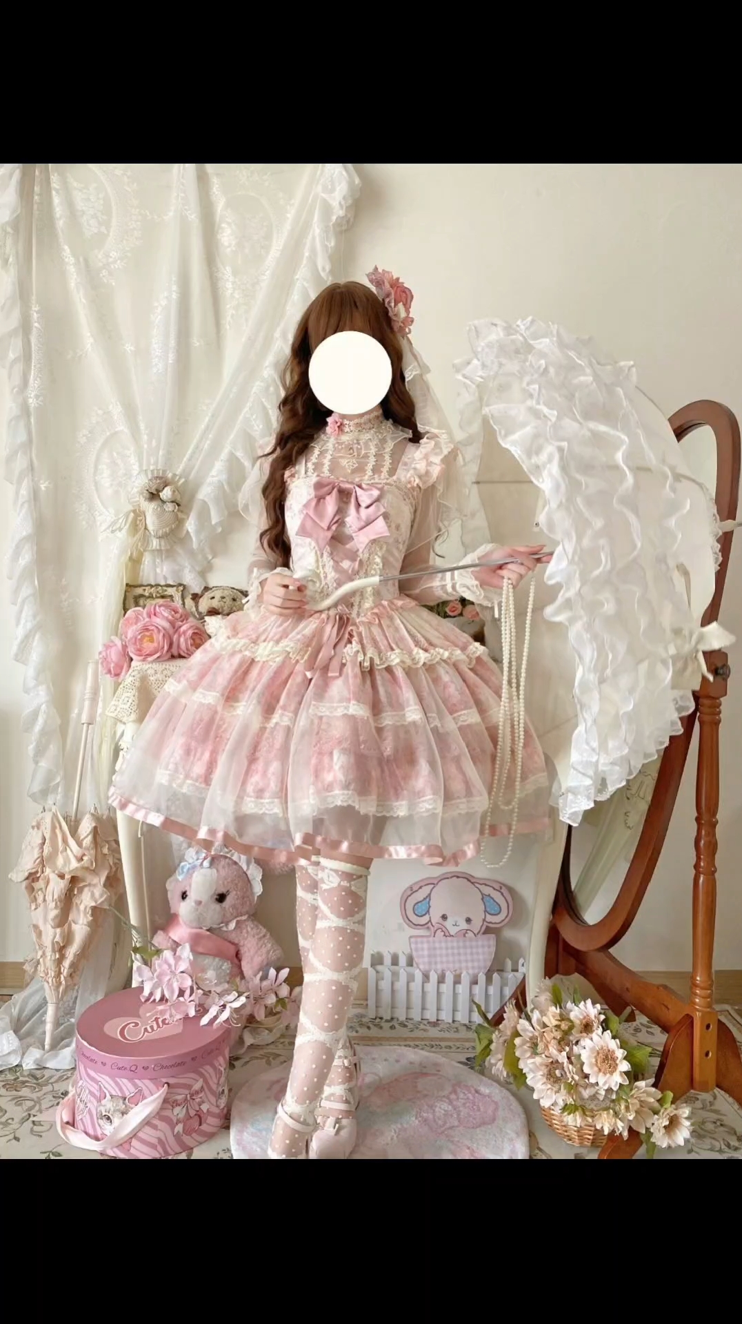 200+就可以拿下的小裙子！！！最爱粉色了好嘛，有没有搭配的lo鞋推荐鸭 #lo#lolita#lo安利