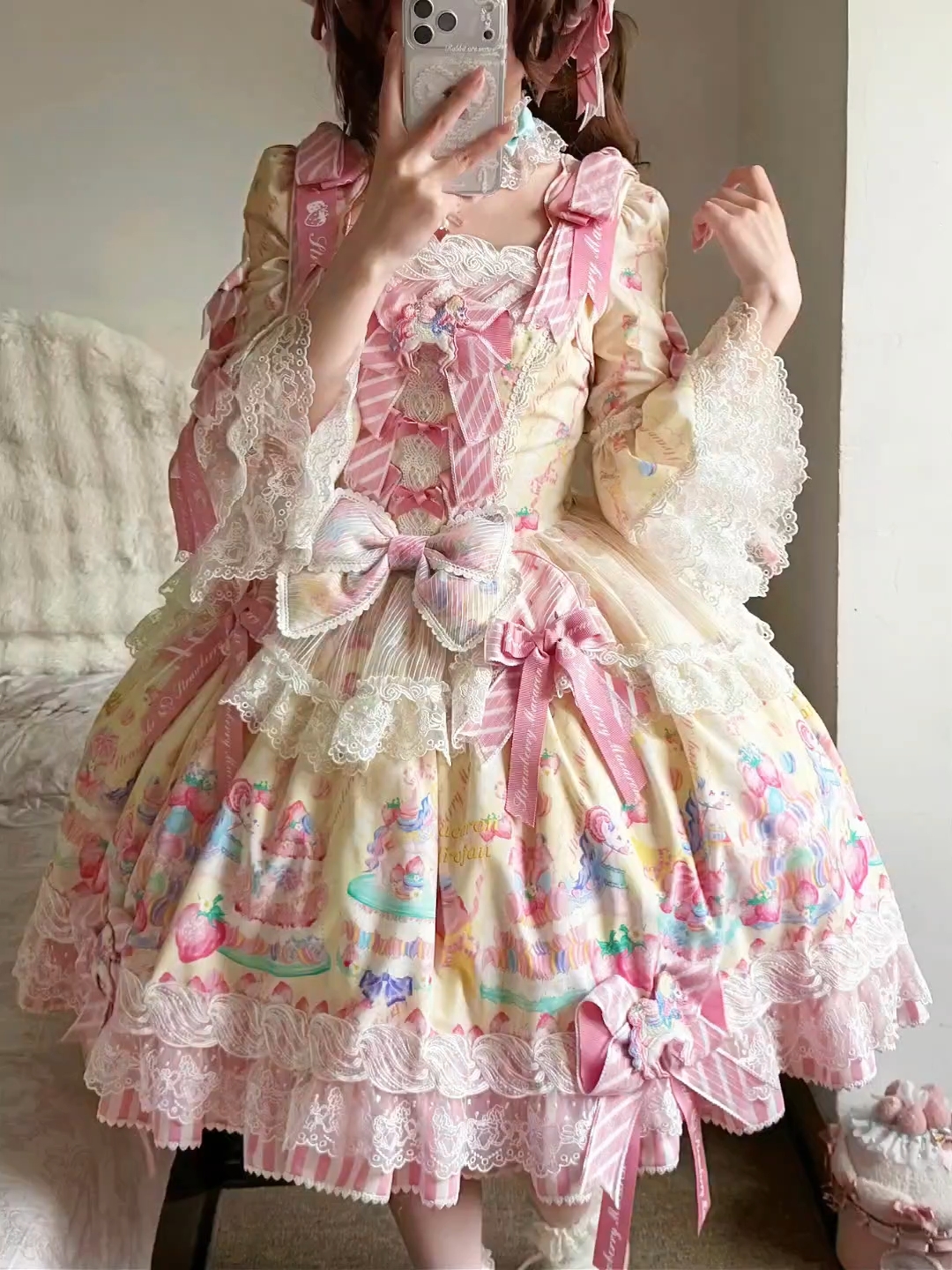 dress型真的好美！这个黄色奶呼呼的好温柔啊