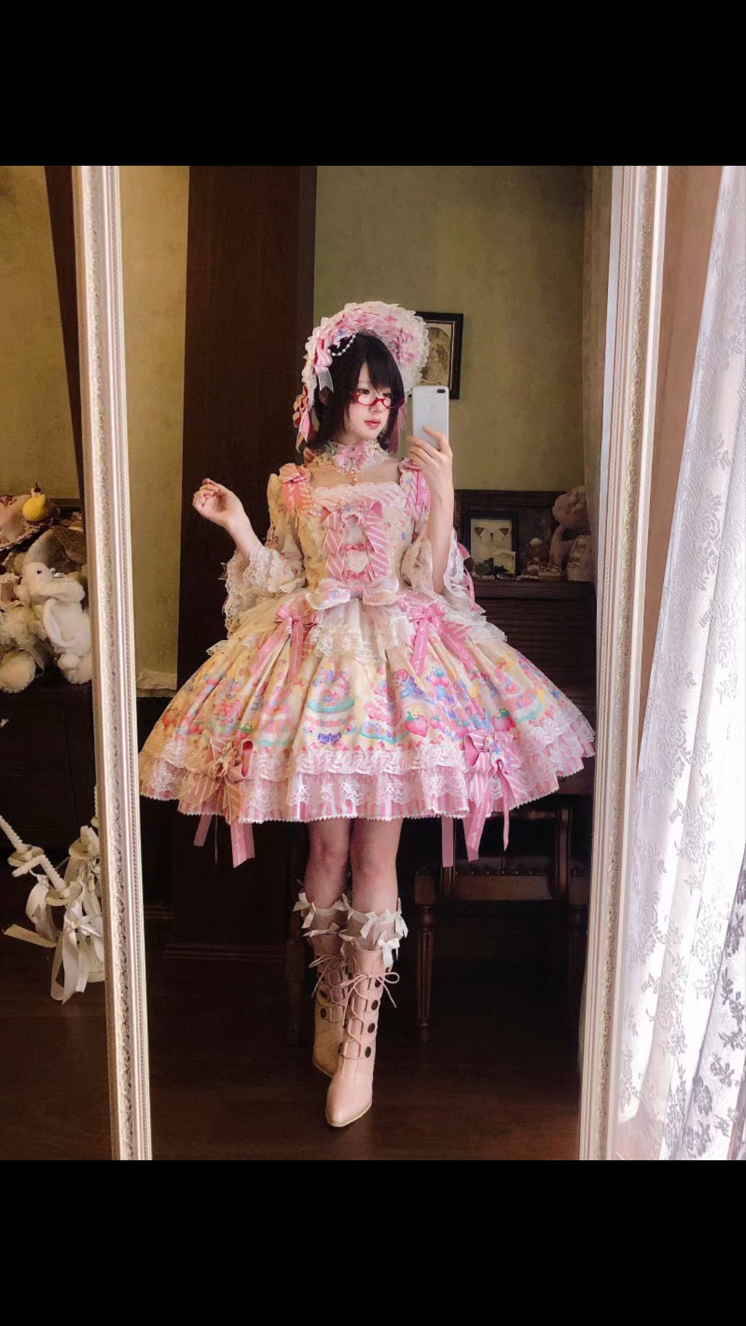 Alice girl家的这条裙子真的好甜呀，穿上真的变成小蛋糕🍰啦