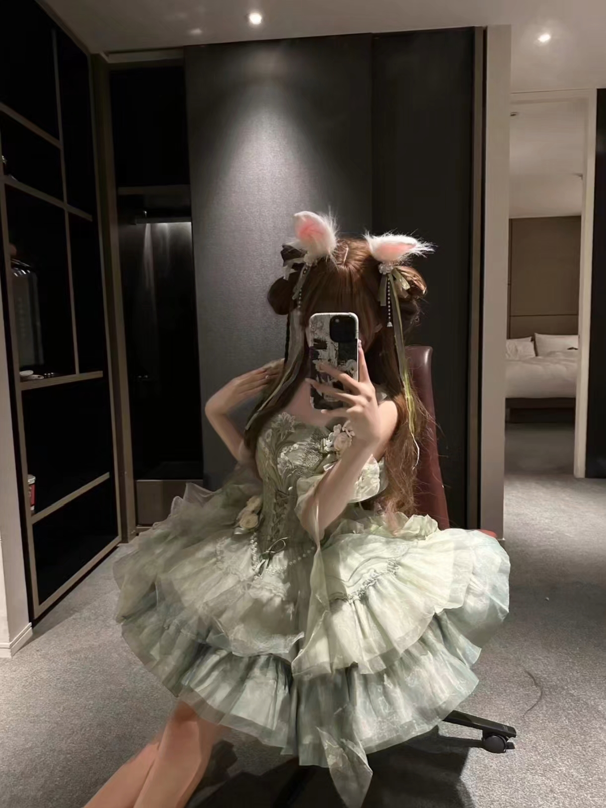 好久都没见到过这么美貌的绿色中华风了，真的是一眼种草绿野仙踪呀！#绿野仙踪 #织南司 #吃我一波Lolita安利 #Lolita