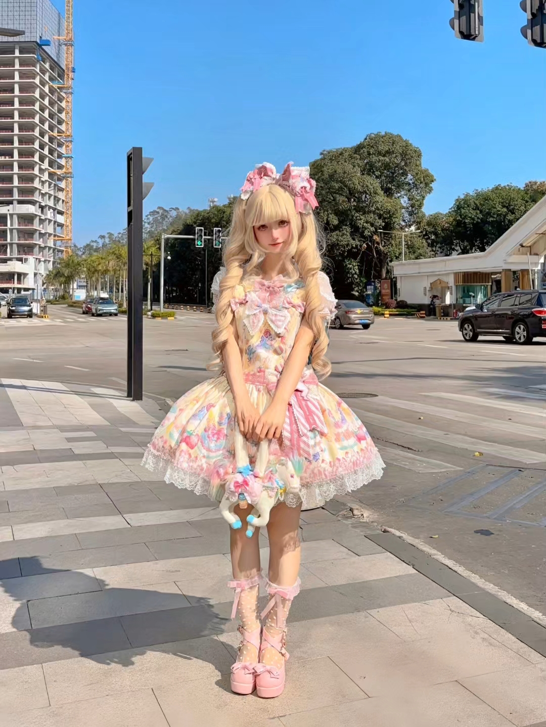 疯狂心动马卡龙，配色和版型都太戳我了，美美美～#吃我一波Lolita安利 #Lolita日常 #Lolita装扮 #Lolita