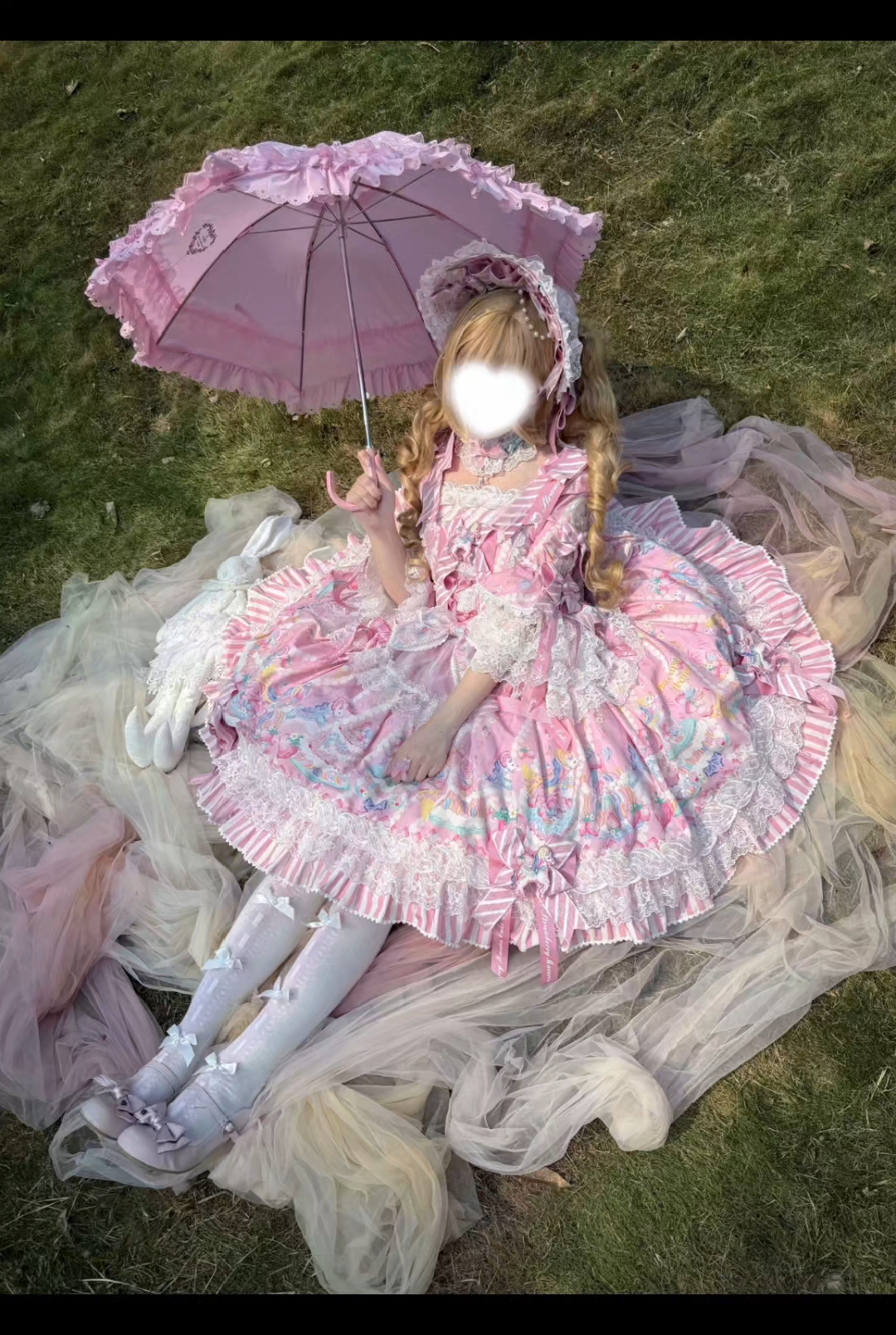 我嘞个豆！！这个大裙摆我是真的爱了呀，美美哒！#吃我一波Lolita安利 #Lolita #Lolita日常