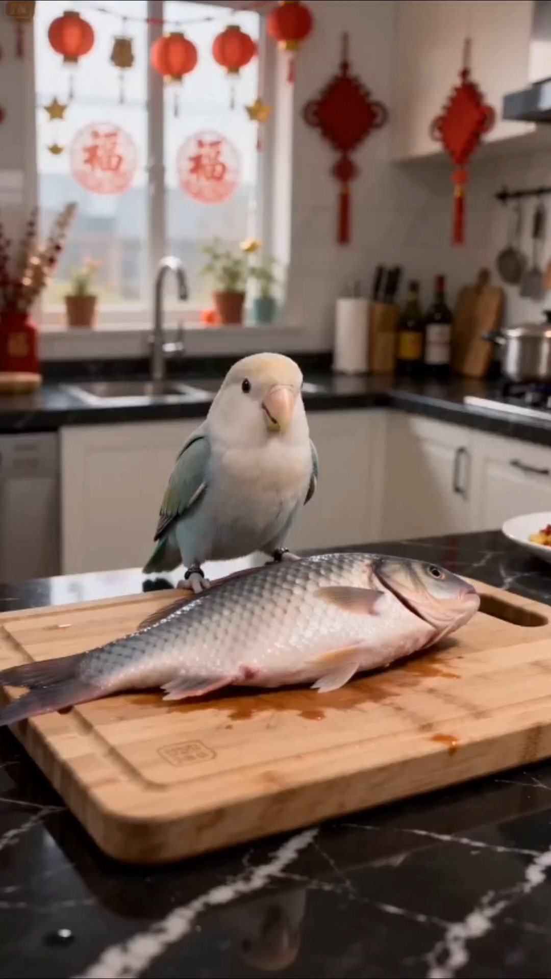 姨姨们～今晚小鸡厨神做鱼给你们吃啊～