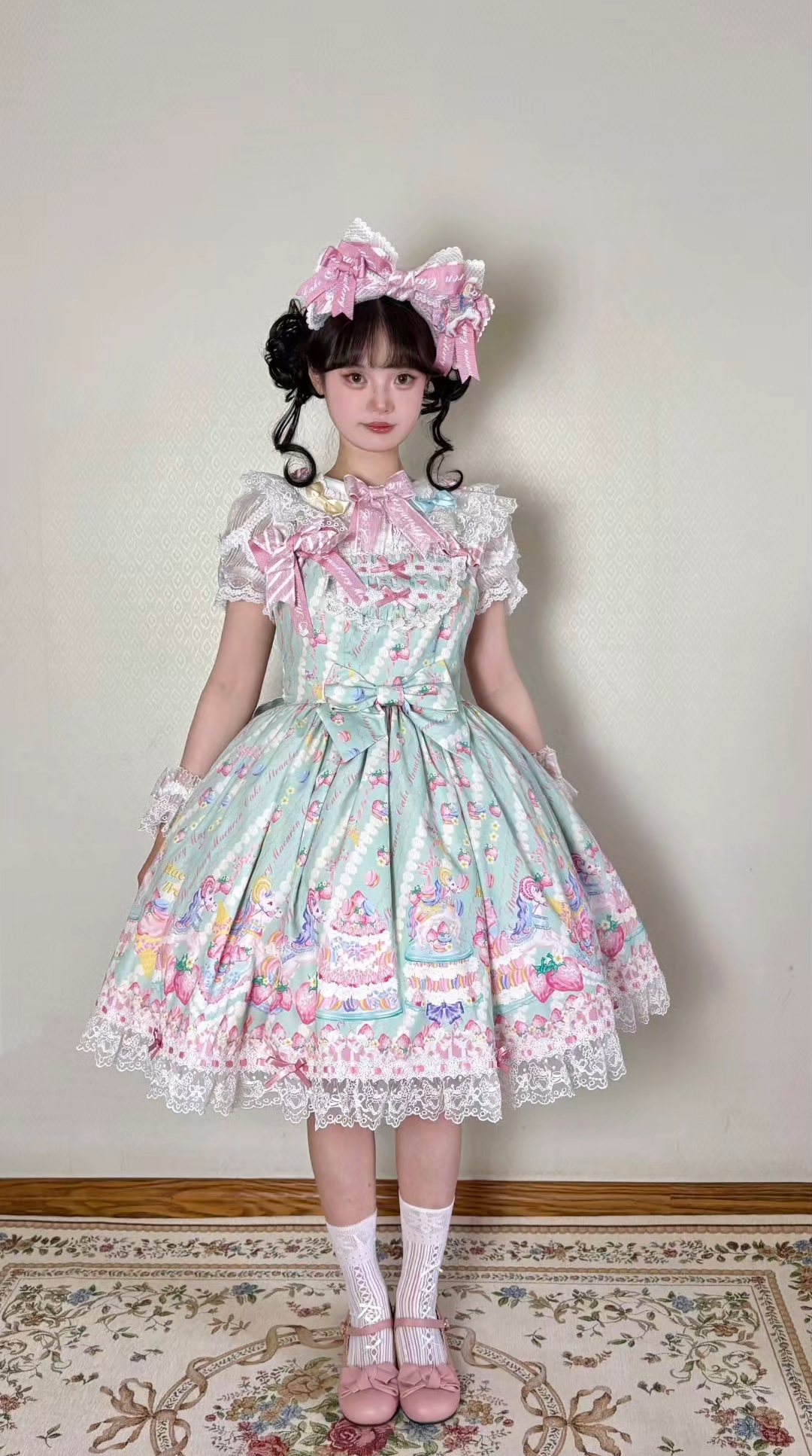 适合甜妹的小裙子来啦！ 很喜欢这条啊，上身特别好看耶！#吃我一波Lolita安利 #Lolita #Lolita日常