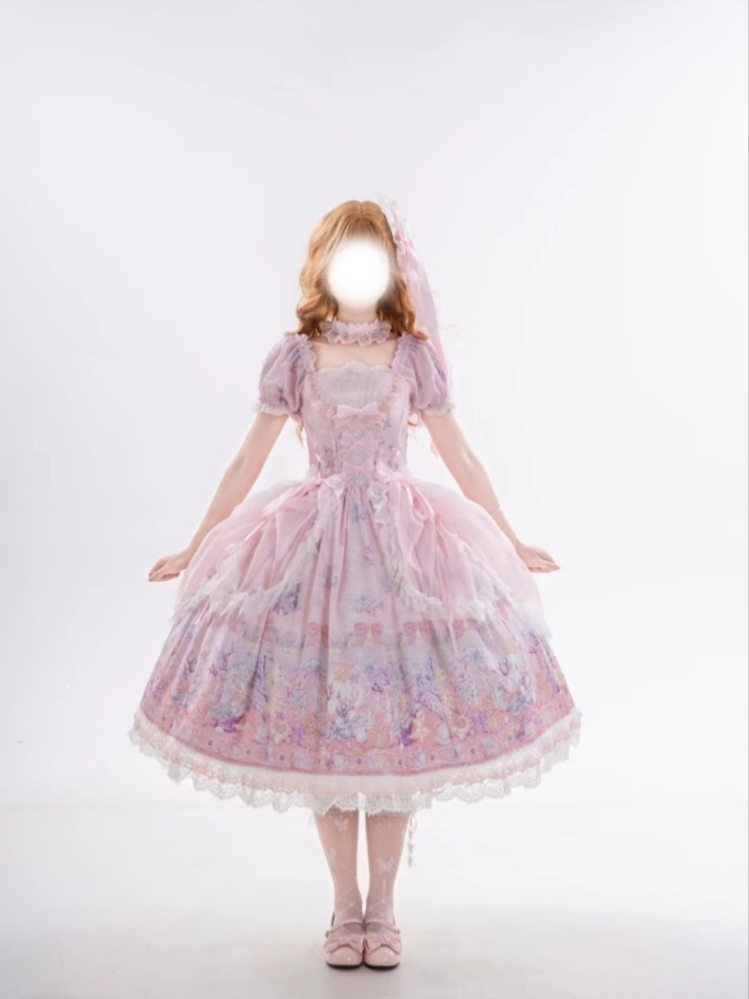 好温柔的一条印花裙，这个粉色是真的不要太有质感，好适合去海边穿的一条