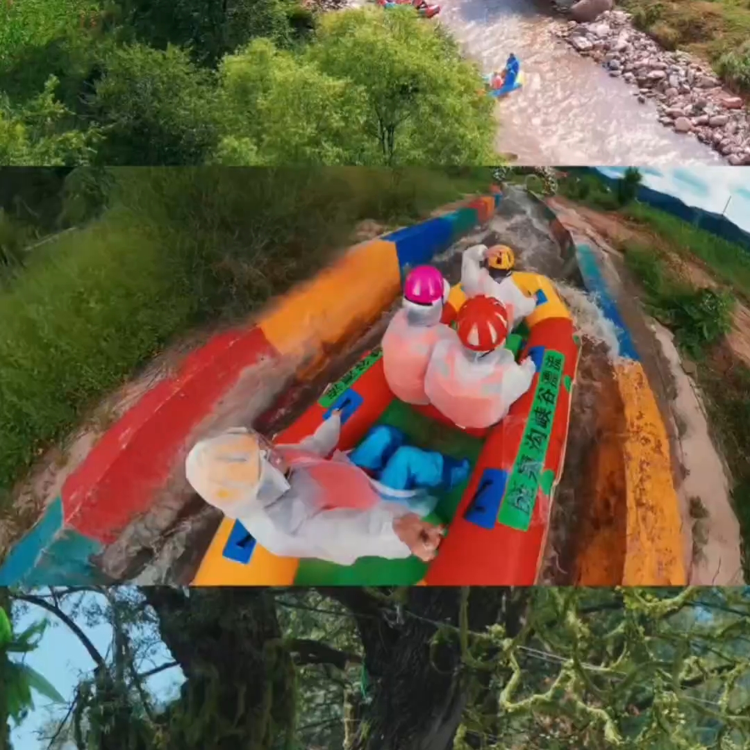 太热了？走，往水里冲。从太原出发两个多小时，庞泉沟峡谷漂流，真峡谷大漂流。全长大概十公里，落差百余米，沿途几十个险滩，全程尖叫不停。最绝的是绿野仙踪，水雾笼纱，阳光碎成一片片亮。今年还新升级了彩虹滑道和整片花海，漂完还能美美拍照。要漂就漂大的，要玩就玩真的——这个夏天，锁定庞泉沟。 #庞泉沟峡谷漂流 #大漂流认准庞泉沟峡谷漂流 #庞泉沟峡谷漂流原版大漂流 @华北第一漂庞泉沟峡谷漂流