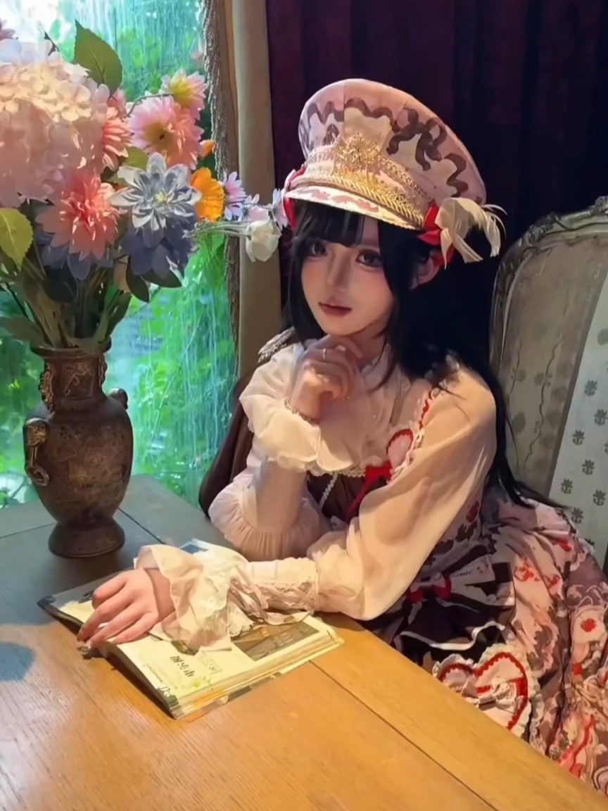 谁能拒绝这么帅的军lo，这个帽子真的好有高级感，搭配披风真的帅的没边了
