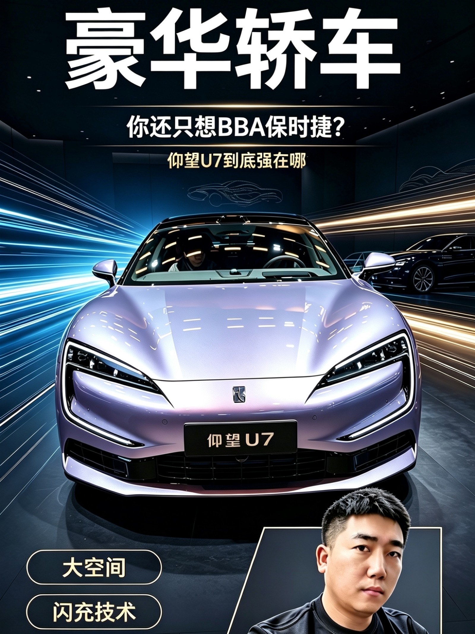 选豪华轿车新思路，仰望U7打破老牌豪华轿车的新选择！