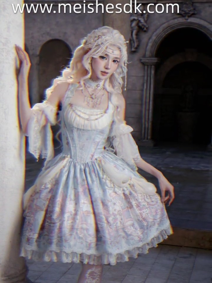简直就是在逃公主呀！ 月纱十二宫尊嘟好美好优雅啊～##Lolita日常 #Lolita穿搭 #lolita #月纱十二宫